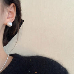 Vintage Pearl Stud Earrings Series – Courtly Chic Light Luxury