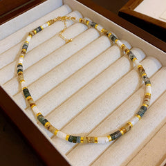 Baroque freshwater pearl colorful bead necklace and bracelet set – light luxury elegant women’s jewelry