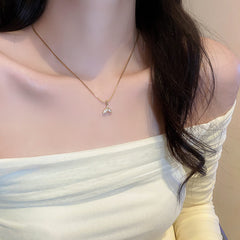 Pearl Heart Necklace Series – multiple double-layer variations displayed