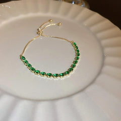 Zircon Adjustable Bracelet Series – Light Luxury & Chic Elegance