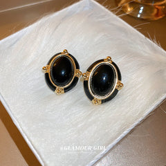 Camellia & Bow Earring Collection – Chic Light Luxury Retro Series