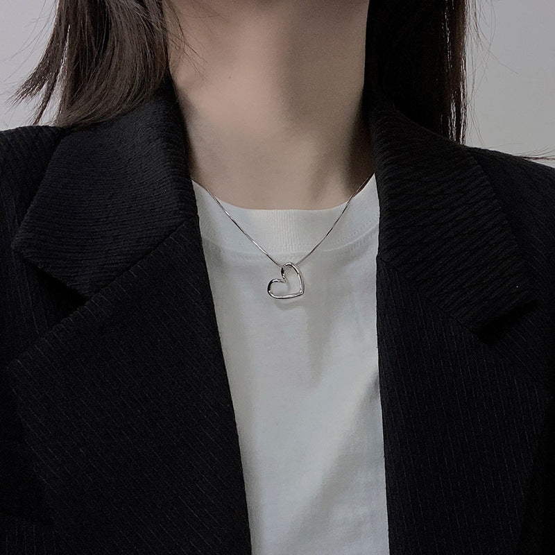 Versatile Minimalist Titanium Steel Pearl Pendant Necklace