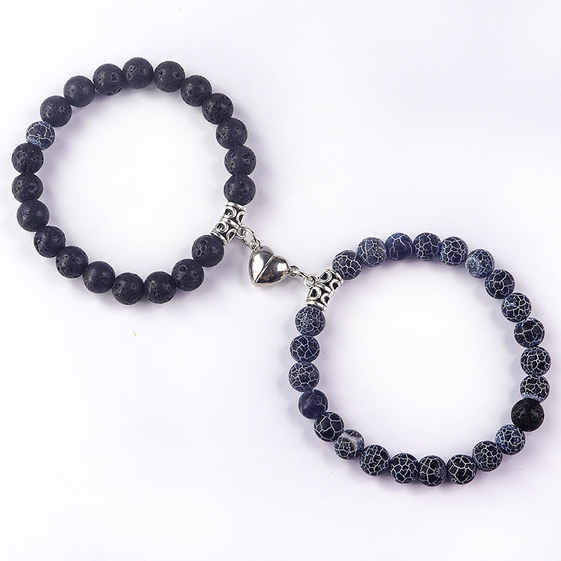 Bonded Hearts Duo · Couple Beaded Bracelets