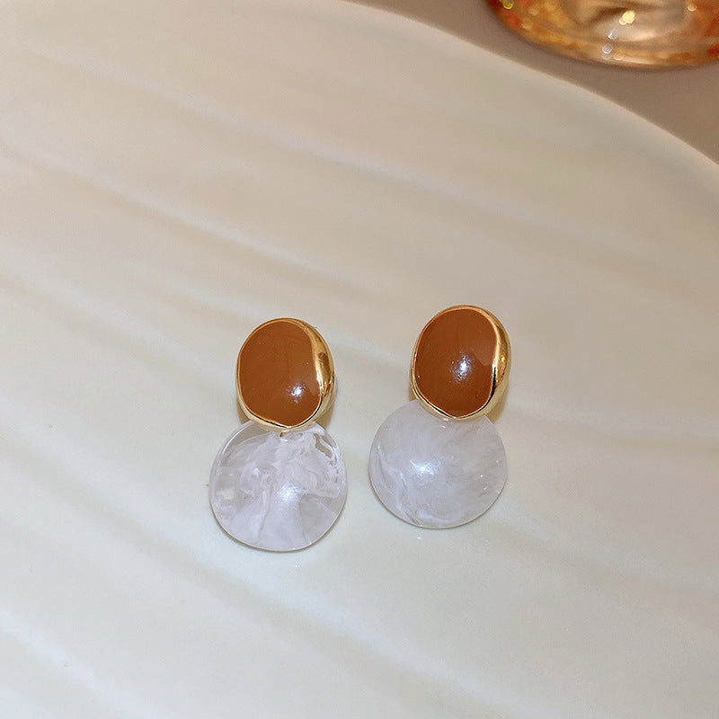 Stud earrings collection with enamel/stone cabochons, crystal accents and gold-tone settings — 43 variants — Eternal Heart Gem Earrings Collection.