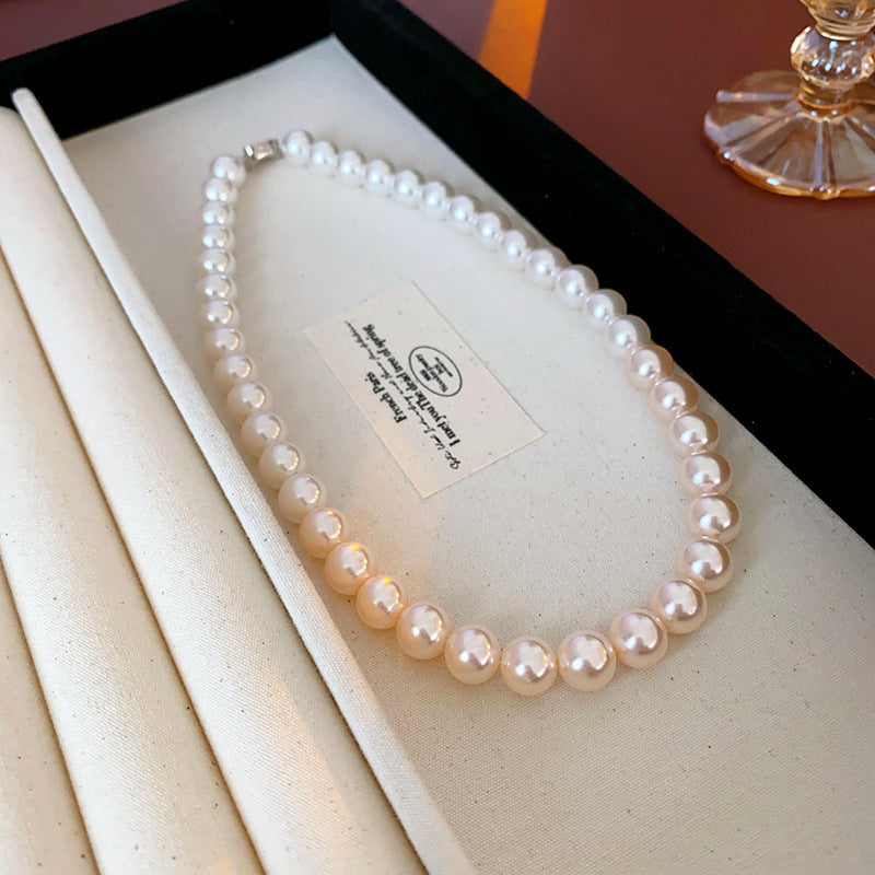 Rosélia Pearl Duo Necklace & Bracelet – French Vintage Chic