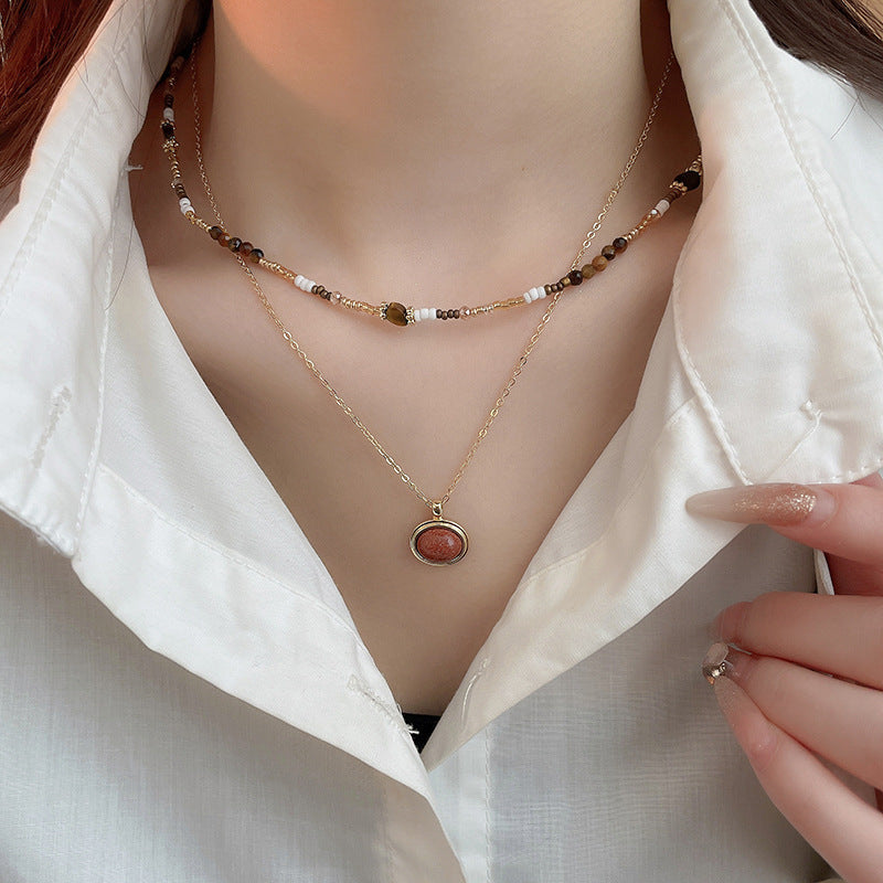 Aurora Gold Collarbone Necklace