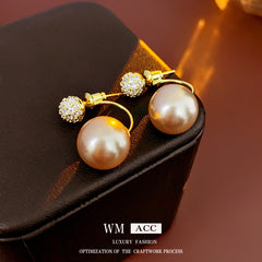 Vintage Pearl Stud Earrings Series – Courtly Chic Light Luxury