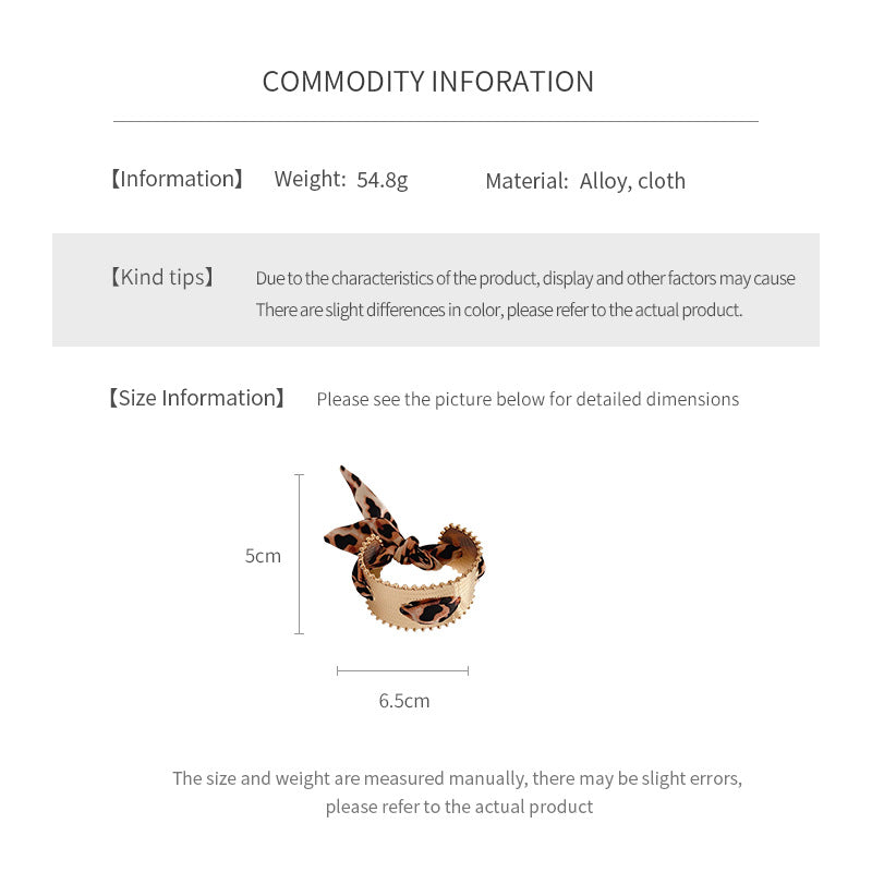 Gold leopard silk scarf cuff bracelet – luxury open bangle design