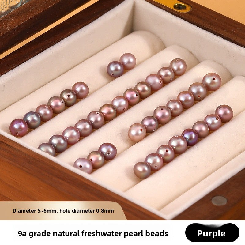 Lavender near-round freshwater pearl loose beads in a bowl — Lavender Mist Freshwater Pearls