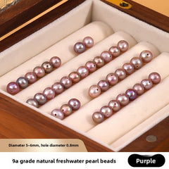 Lavender near-round freshwater pearl loose beads in a bowl — Lavender Mist Freshwater Pearls