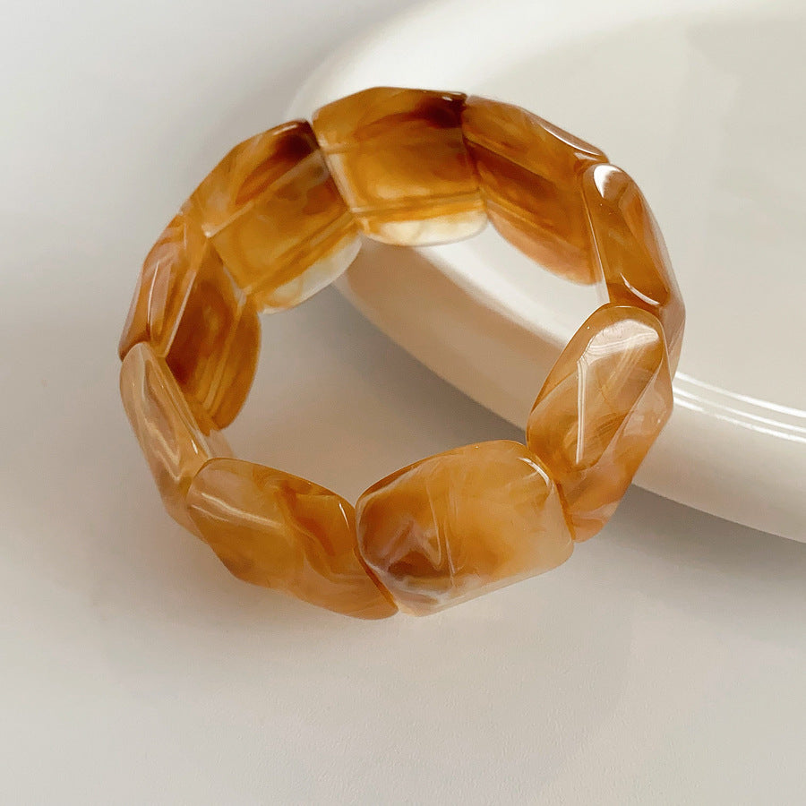Marbled Elegance Acrylic Bangle