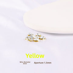 925 Silver Running Rings & Rhinestone Rondelle Spacers