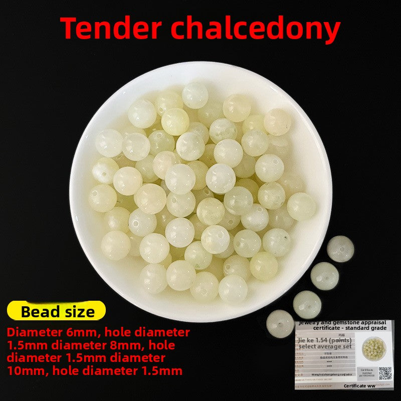 Crystal × Jade × Chalcedony × Agate | DIY Loose Round Beads