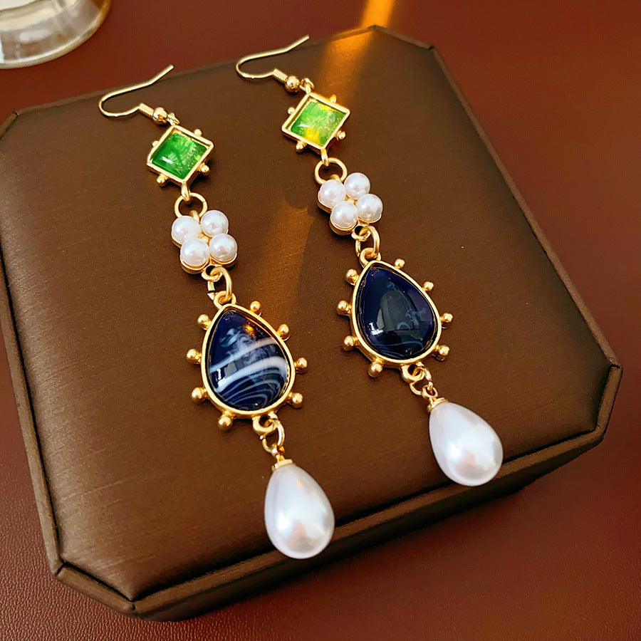 Baroque Luxe Earrings – Exaggerated Vintage Drop & Pearl Styles by Glazenya
