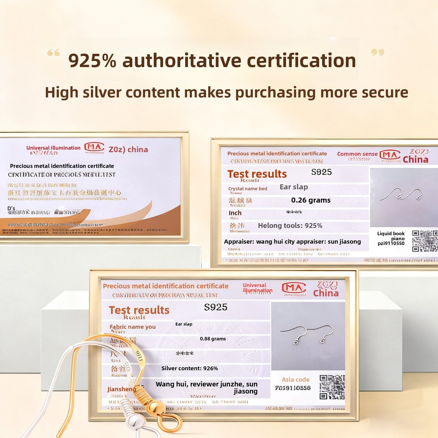 ArcHalo · S925 Ear Hooks & Dangle Chains