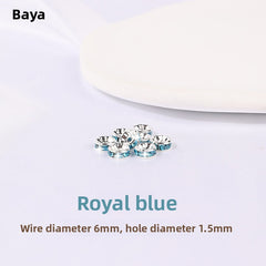 925 Silver Running Rings & Rhinestone Rondelle Spacers