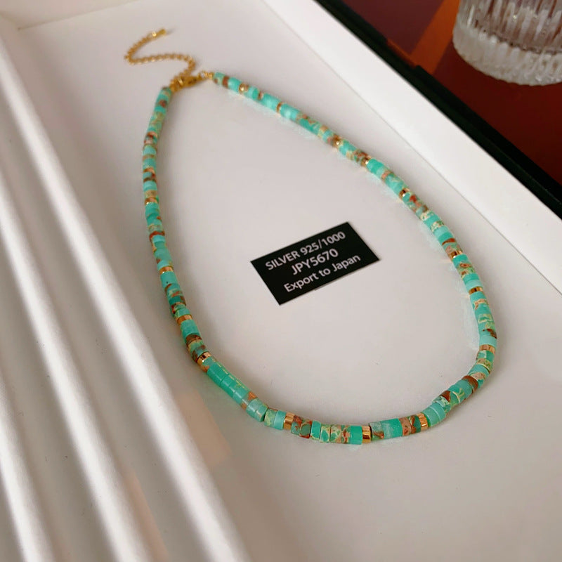Baroque freshwater pearl colorful bead necklace and bracelet set – light luxury elegant women’s jewelry