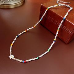 Artificial Silver Fragment Pearl Choker