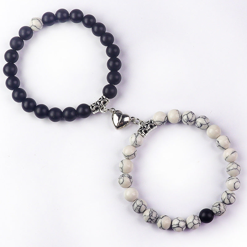 Bonded Hearts Duo · Couple Beaded Bracelets