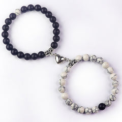Bonded Hearts Duo · Couple Beaded Bracelets