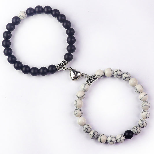 Bonded Hearts Duo · Couple Beaded Bracelets
