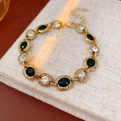 Crystal Bloom Bracelet Series – multiple floral variations displayed