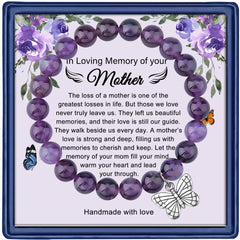 Heaven in My Heart · Amethyst Memorial Charm Bracelets