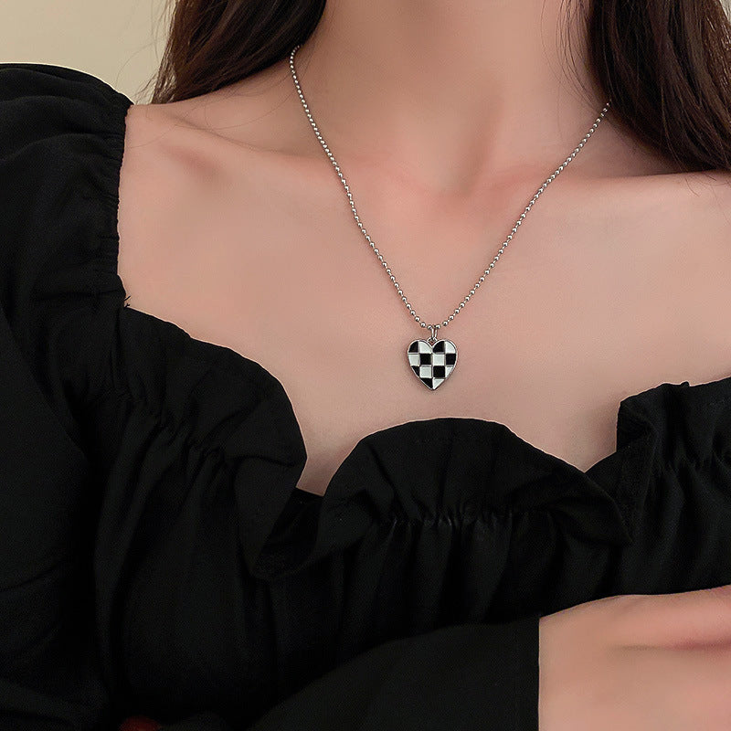 Versatile Minimalist Titanium Steel Pearl Pendant Necklace
