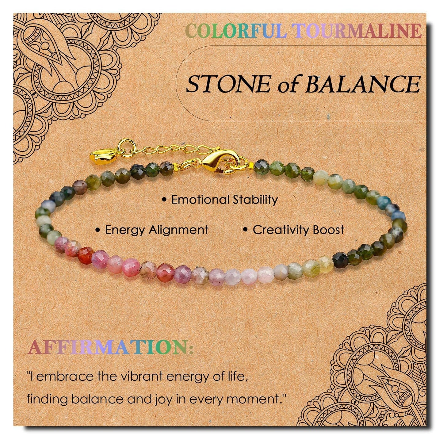 Radiant Intentions · Dainty Gemstone Affirmation Bracelets