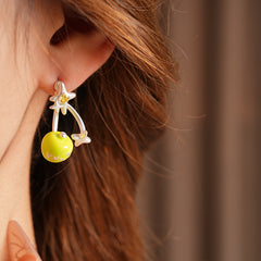 Lucky Star Charm Drop Earrings
