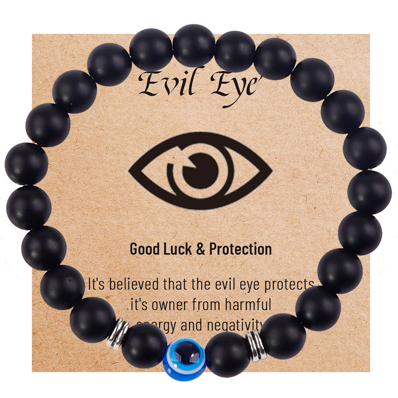 Guardian Gaze · Natural Stone Evil Eye Bracelet