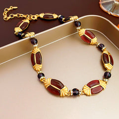 Medieval Luxe Statement Necklace – Vintage Geometric Series