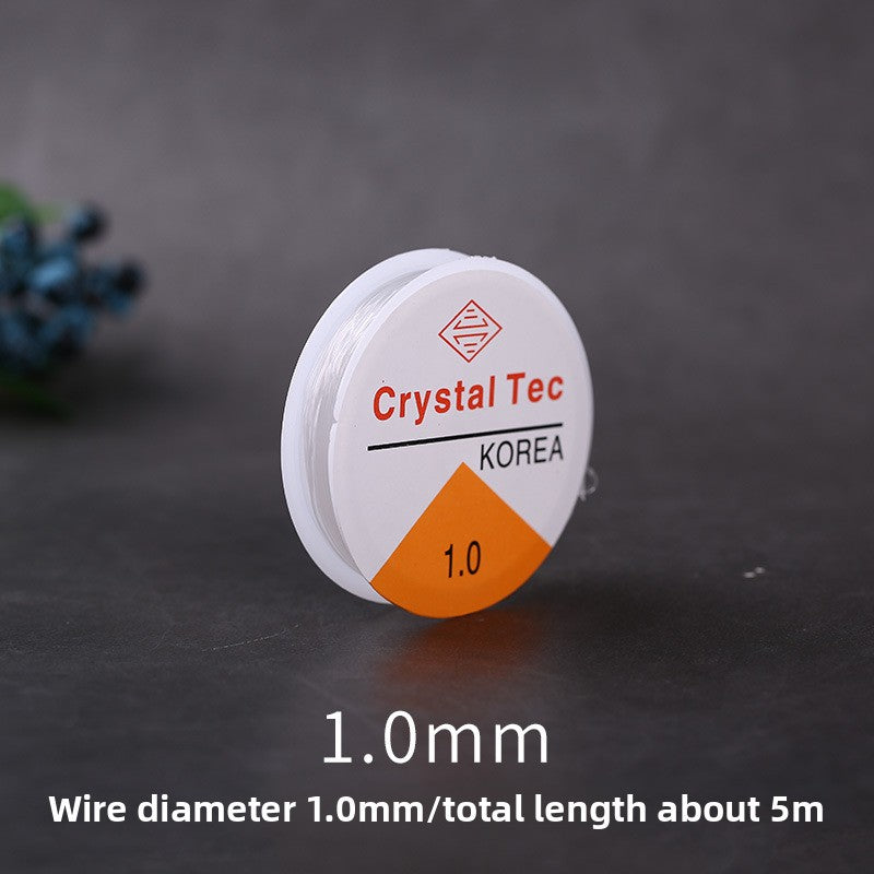 Crystal Elastic Beading Cord – Clear Stretch Jewelry String (0.5–1.5 mm, 5–120 m)