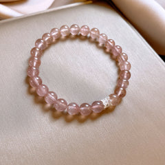 Oriental Crystal Bead Bracelet Series – Natural White & Yellow Gemstones, Retro Chic Elegance