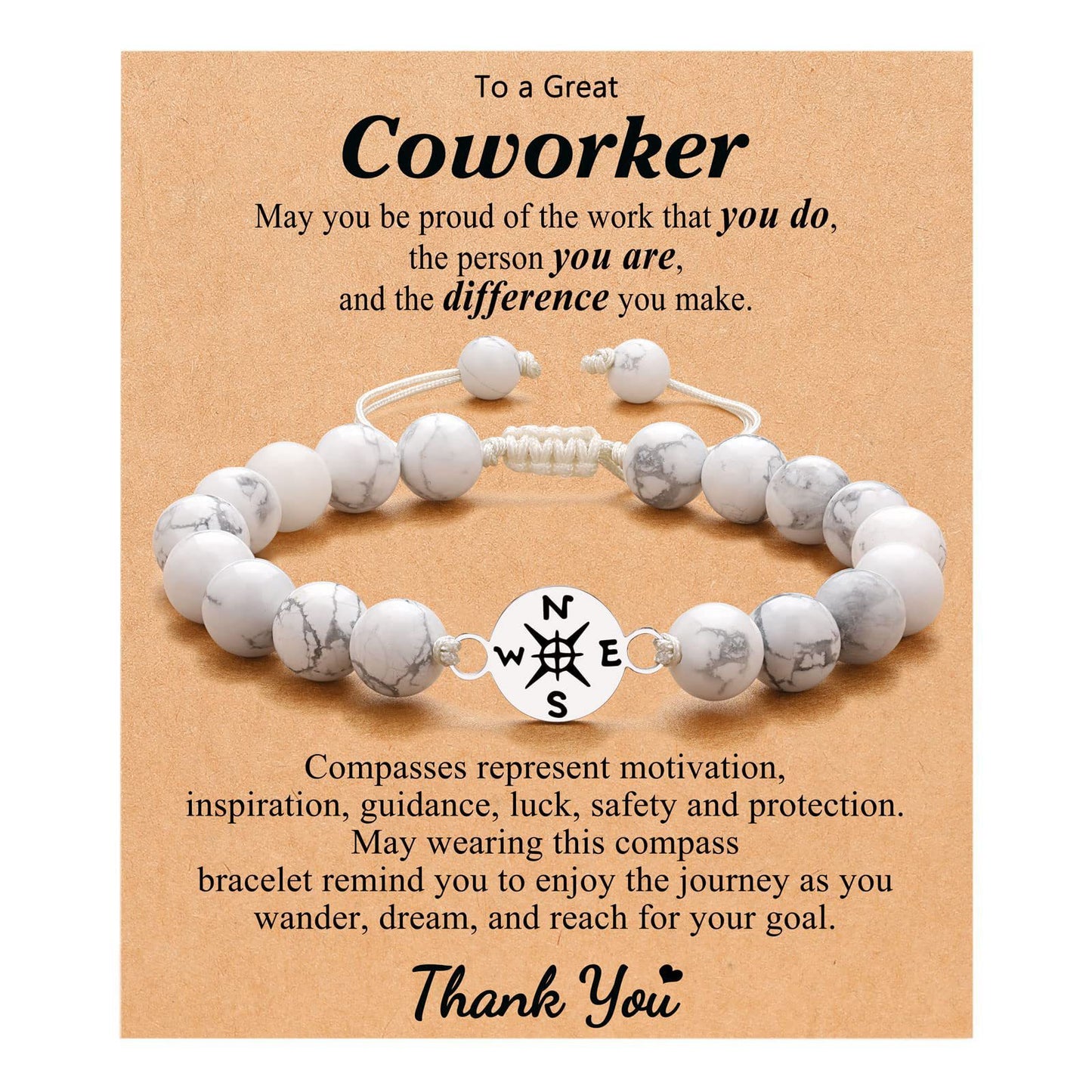Guiding Compass — Coworker Appreciation Bracelet