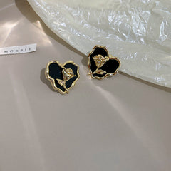 Camellia & Bow Earring Collection – Chic Light Luxury Retro Series