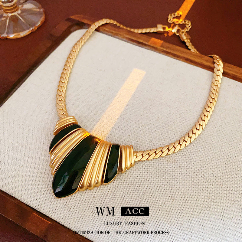 Medieval Luxe Statement Necklace – Vintage Geometric Series