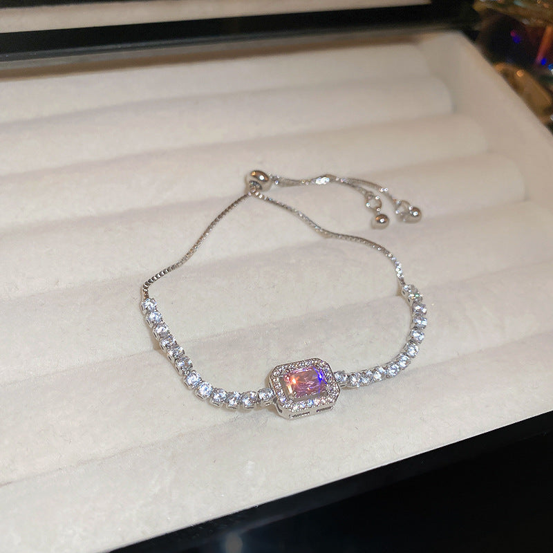 Vintage Geometric Zircon Bracelet Series – Minimalist Chic Elegance