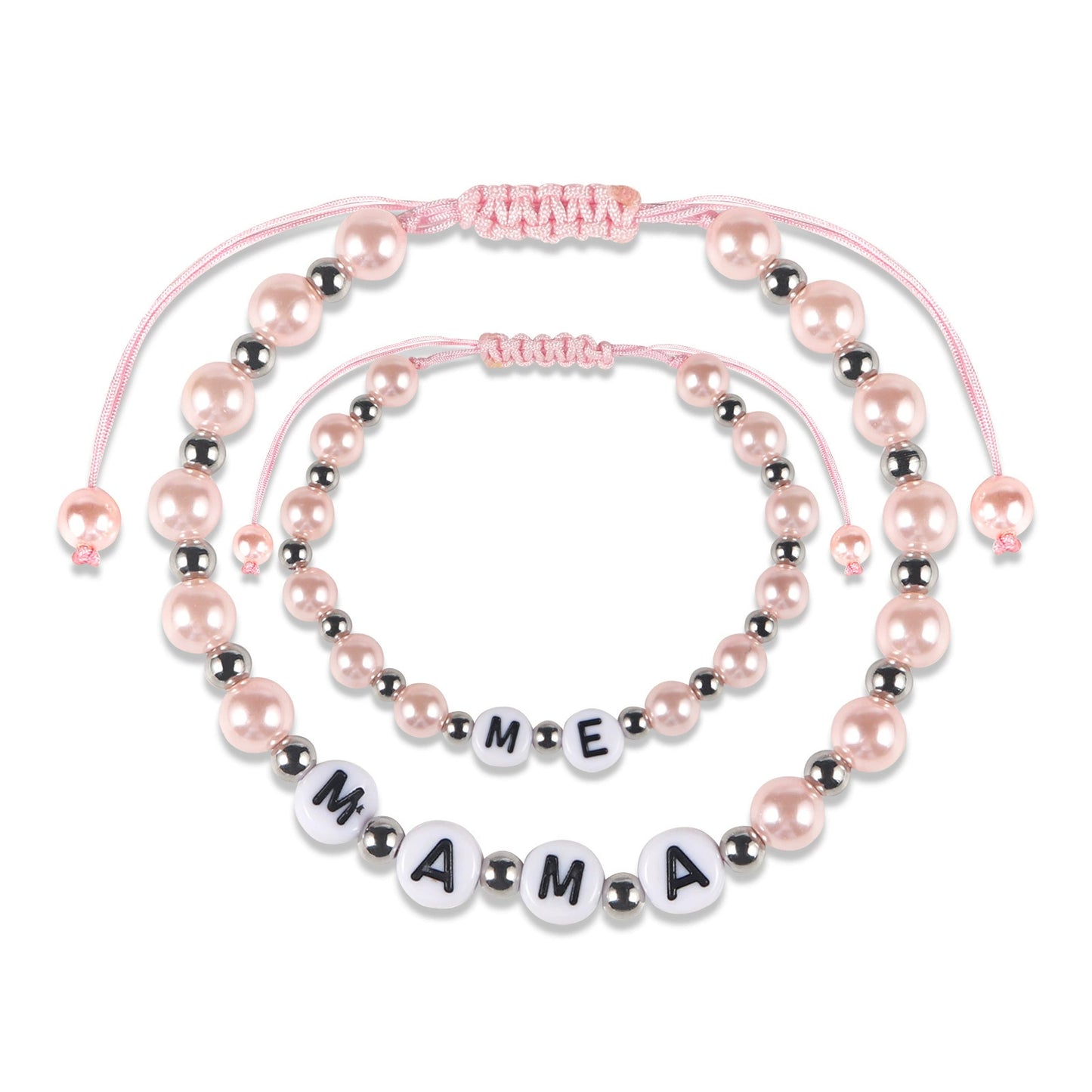 Mommy & Me First-Day Duo · Mother–Daughter Beaded Bracelets