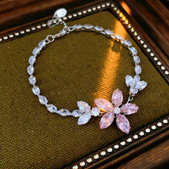 Vintage Geometric Zircon Bracelet Series – Minimalist Chic Elegance