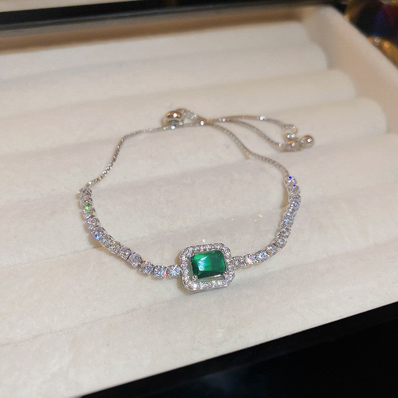 Vintage Geometric Zircon Bracelet Series – Minimalist Chic Elegance
