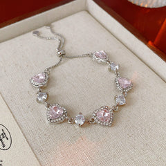 Vintage Geometric Zircon Bracelet Series – multiple variations displayed