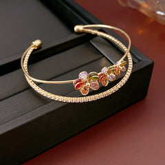 Vintage Geometric Zircon Bracelet Series – Minimalist Chic Elegance