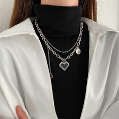 Versatile Minimalist Titanium Steel Pearl Pendant Necklace