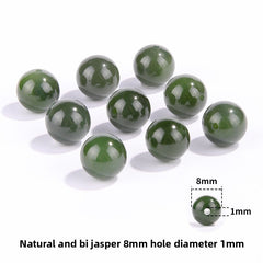 Hetian jade round beads, snowy white/pale celadon, polished, assorted 4–10 mm — Snowfield Whisper.
