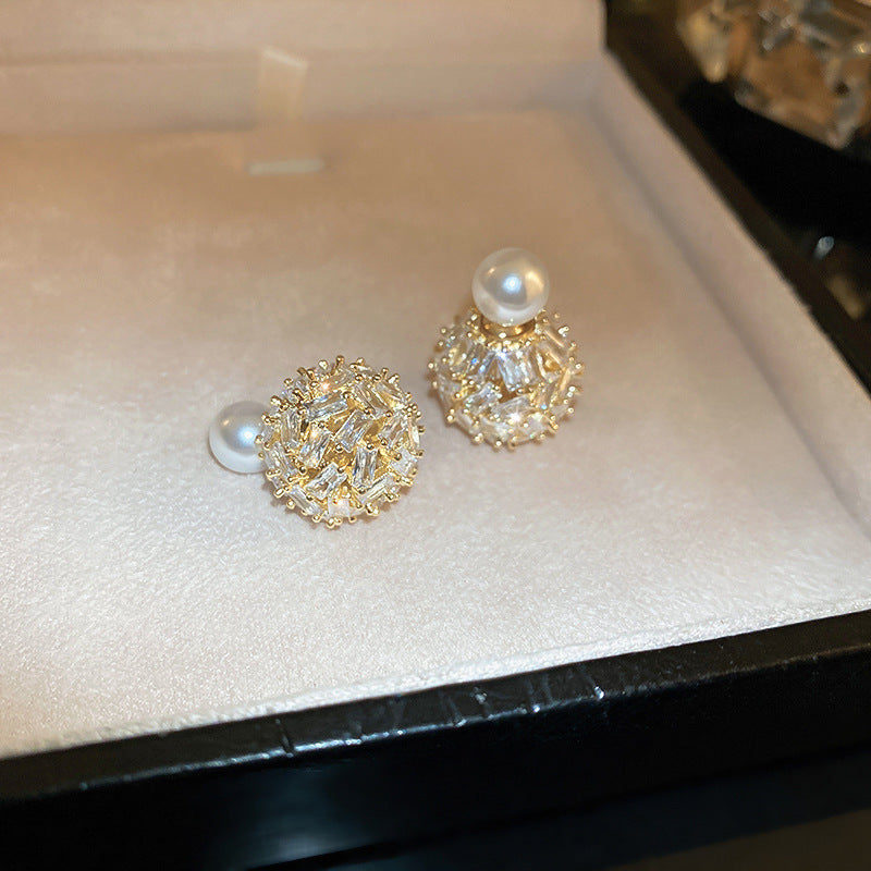 Vintage Pearl Stud Earrings Series – Courtly Chic Light Luxury
