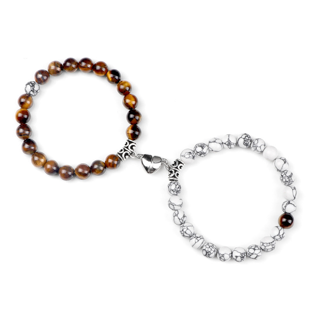 Bonded Hearts Duo · Couple Beaded Bracelets