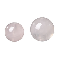 Snow Phantom Quartz round beads with frosty, snowflake-like inclusions—Frost-Mist Bloom (10/12 mm).