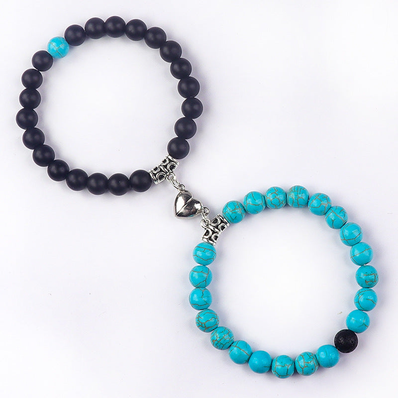 Bonded Hearts Duo · Couple Beaded Bracelets