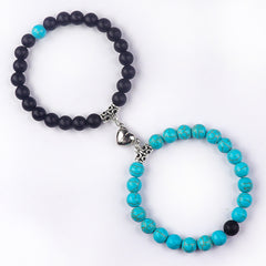 Bonded Hearts Duo · Couple Beaded Bracelets